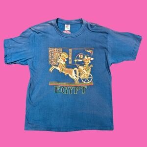 Vintage 1990's Blue, Egypt T-Shirt Size M